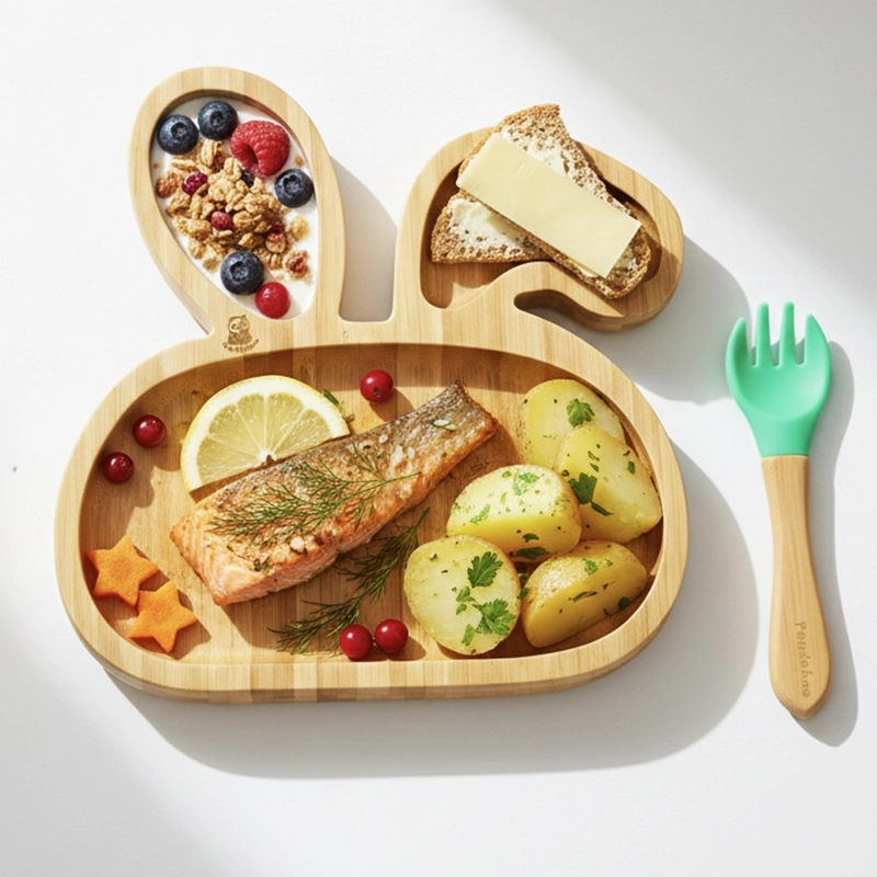 bunny1 Πιατάκι μπαμπού Λαγουδάκι - Image 1