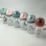 Εκπαιδευτικό Ποτήρι με Καλαμάκι 350ml – Ιδανικό για Βρέφη & Νήπια - Image 3