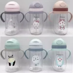 Εκπαιδευτικό Ποτήρι με Καλαμάκι 350ml – Ιδανικό για Βρέφη & Νήπια