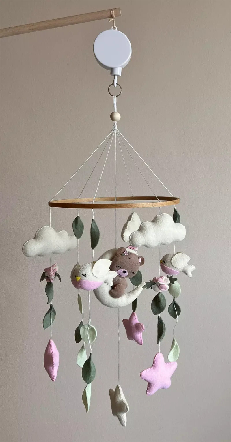 Μόμπιλε αρκουδάκι Ροζ