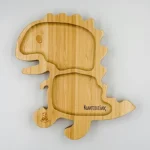 Πιατάκι μπαμπού Δεινόσαυρος με 2 χωρίσματα - Image 5