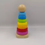 Ξύλινη χρωματιστή πυραμίδα Boby