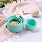 Σετ μεζούρες τιρκουάζ/rose gold