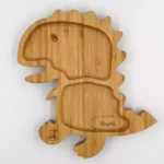 Πιατάκι μπαμπού Δεινόσαυρος με 2 χωρίσματα - Image 4