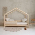 Παιδικό Κρεβάτι Montessori HOUSEBED FELLO με Προστατευτικά Κάγκελα