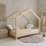 Παιδικό Κρεβάτι Montessori HOUSEBED FELLO με Προστατευτικά Κάγκελα - Image 4