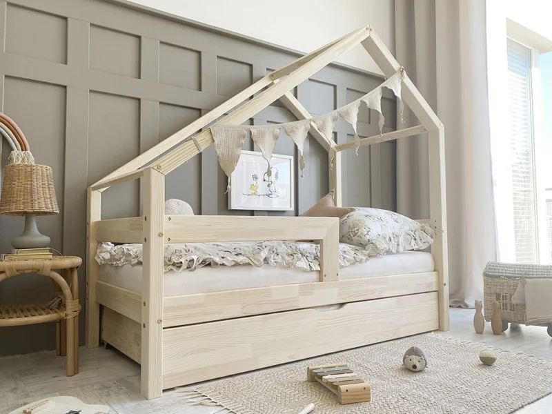 Παιδικό Κρεβάτι Coco Plus με ίσιο κάγκελο (έκδοση με συρτάρι) - Image 3