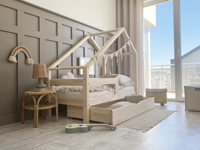 Παιδικό Κρεβάτι Coco Plus με ίσιο κάγκελο (έκδοση με συρτάρι) - Image 7