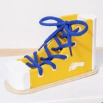 Εκπαιδευτικό Ξύλινο Παιχνίδι Εκμάθησης Δεσίματος Κορδονιών - Image 6