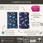 Yumbox Παγοκύστη σε υφασμάτινη θήκη- 2τμχ- Space & Unicorns - Image 3