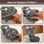 Ηλεκτρικές Συσκευές - mini Βαφλιέρα 3 σε1 - Image 6