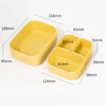 Φαγητοδοχείο σιλικόνης με 3 αποσπώμενα χωρίσματα - Image 7