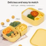 Φαγητοδοχείο σιλικόνης με 3 αποσπώμενα χωρίσματα - Image 6