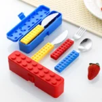 Σετ κουταλοπίρουνα με θήκη τουβλάκια