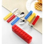 Σετ κουταλοπίρουνα με θήκη τουβλάκια - Image 2