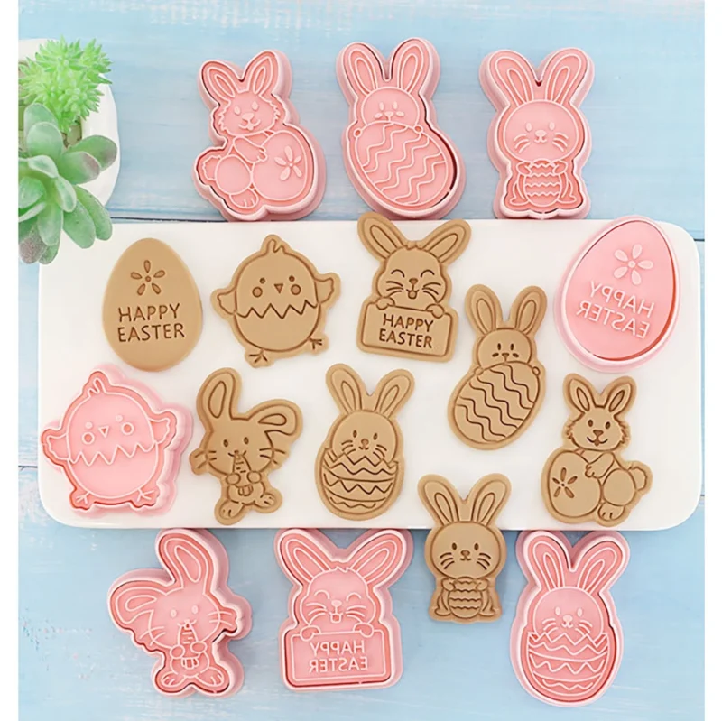Καλούπι Cookies για πασχαλινά -Κουνελάκι Happy Easter - Image 3