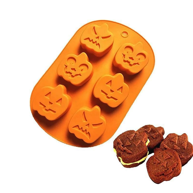 kolokitha2 copy 2 Φόρμα Σιλικόνης 6 θέσεων - Κολοκύθα Halloween - Image 1