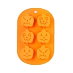 Φόρμα Σιλικόνης 6 θέσεων - Κολοκύθα Halloween - Image 4