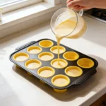 Μεταλλική Φόρμα για Muffins με 12 Θήκες Σιλικόνης - Image 2