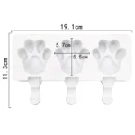 Φόρμα Σιλικόνης Παγωτού 3 Θέσεων - Πατούσα - Image 5