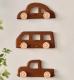 Παιδικές Ξύλινες Κρεμάστρες Τοίχου Αυτοκινητάκια | Pandaboo