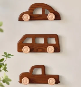 Παιδικές Ξύλινες Κρεμάστρες Τοίχου Αυτοκινητάκια | Pandaboo