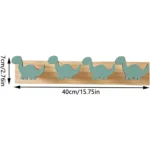 Παιδικές Ξύλινες Κρεμάστρες Τοίχου με Δεινοσαυράκια - Image 4