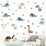 Αυτοκόλλητο Τοίχου Δεινόσαυροι για Παιδικό Δωμάτιο