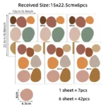 Αυτοκόλλητα Τοίχου Dots Σκουρόχρωμα - Image 4