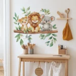 Αυτοκόλλητα Τοίχου Zωάκια Safari (Lion & Friends) - Image 4