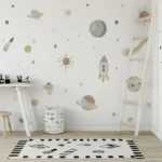 Αυτοκόλλητα Τοίχου Διάστημα (Διαστημόπλοια & Πλανήτες) - Image 3