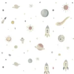 Αυτοκόλλητα Τοίχου Διάστημα (Διαστημόπλοια & Πλανήτες) - Image 5