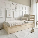 Παιδικό Κρεβάτι Montessori SIMPLE BARIERRA PLUS με Συρτάρι & Κεφαλάρι