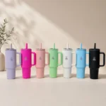 Θερμός Ποτήρι Tumbler Pandaboo 1.200ml - Καπάκι Καλαμάκι