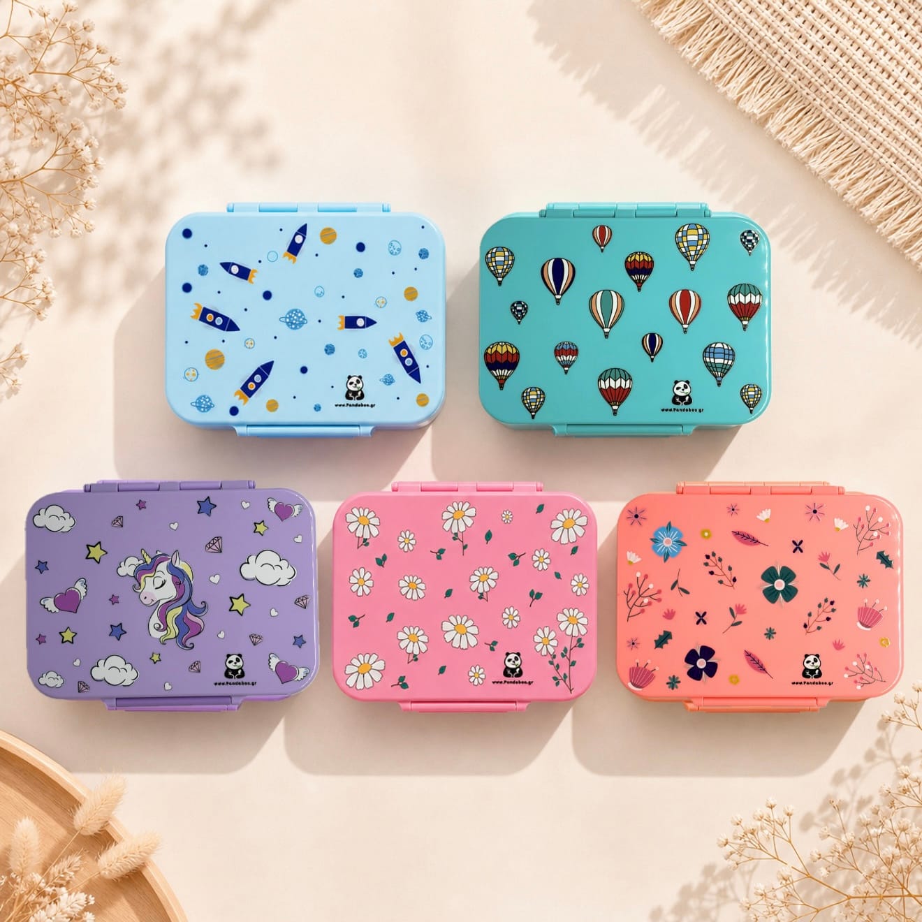 7FDB295E-B66F-44EB-AD7D-33F31D4E5300 Παιδικό lunch box με χωρίσματα Pandaboo