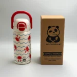 Pandaboo Παιδικό Θερμός Μπουκάλι 2 σε 1 με Διπλό Καπάκι (Καλαμάκι & Στόμιο) - Image 2