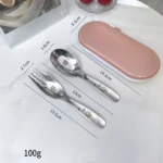 Παιδικό σετ Κουταλοπίρουνα Strawberry με Θήκη - Image 3
