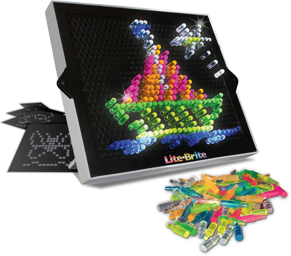Lite Brite Πίνακας Δημιουργίας με Φωτεινά Σφηνώματα Ultimate Classic 1 πίνακας lite brite με σφηνώματα