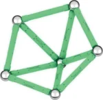 μαγνητικό σετ κατασκευών geomag glow 5