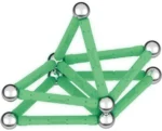 μαγνητικό σετ κατασκευών geomag glow 6