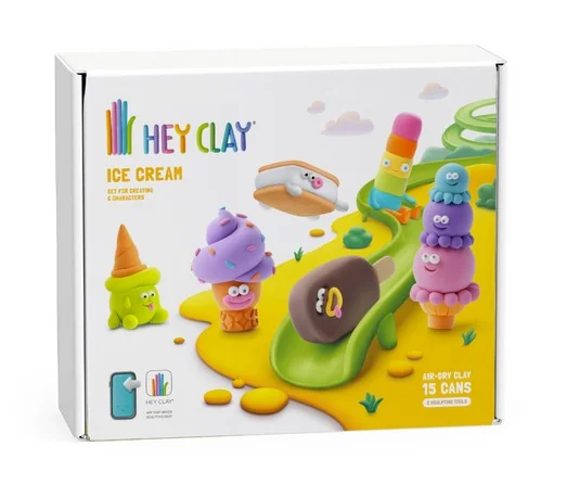 Hey Clay Σετ Πηλού Παγωτό 1 σετ πηλού παγωτό για παιδιά