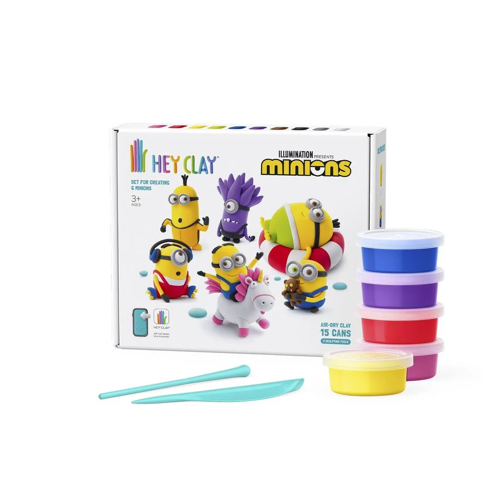 Hey Clay Minions – Σετ Μοντελισμού με Πηλό 1 πηλός minions για παιδιά