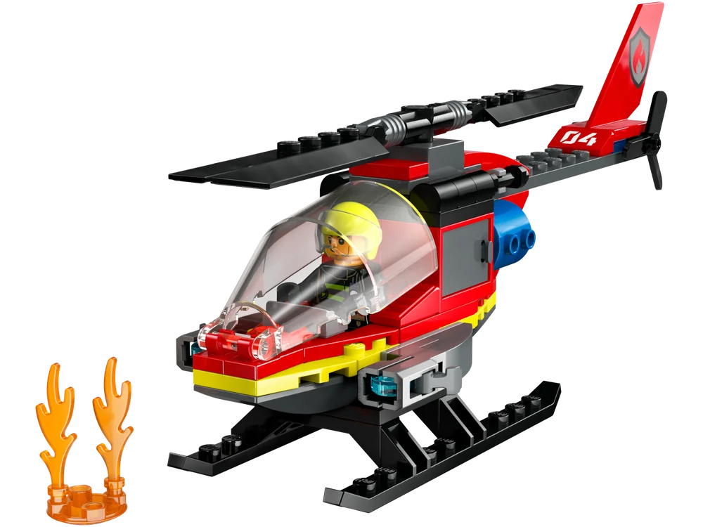 LEGO City Πυροσβεστικό Ελικόπτερο 60411 με 85 Τουβλάκια 1 lego πυροσβεστικό ελικόπτερο