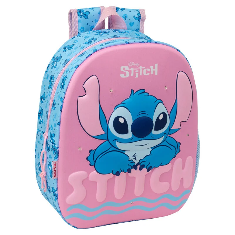 Παιδική Τσάντα Disney Stitch 3D LED 33cm Safta 1 τσάντα stitch 3d led