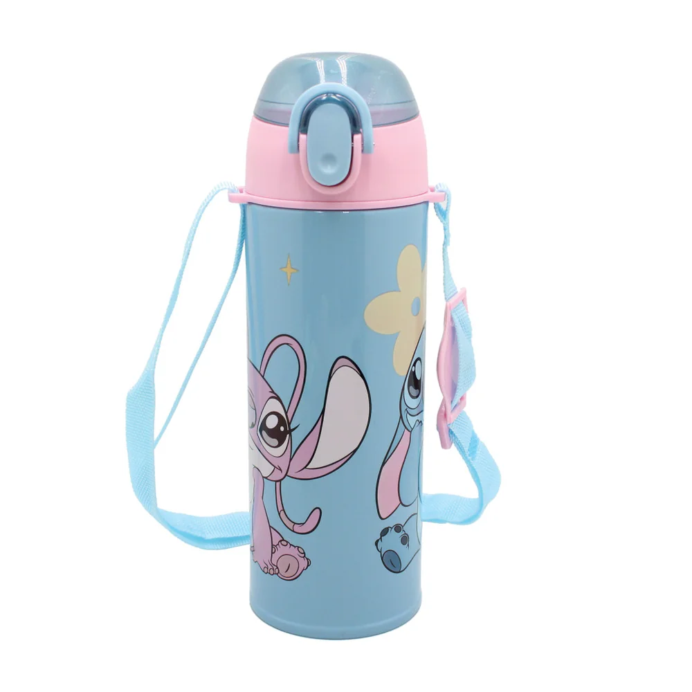 Θερμικό Παγούρι Disney Stitch Universe 450ml με Καλαμάκι 1 θερμικό παγούρι Stitch