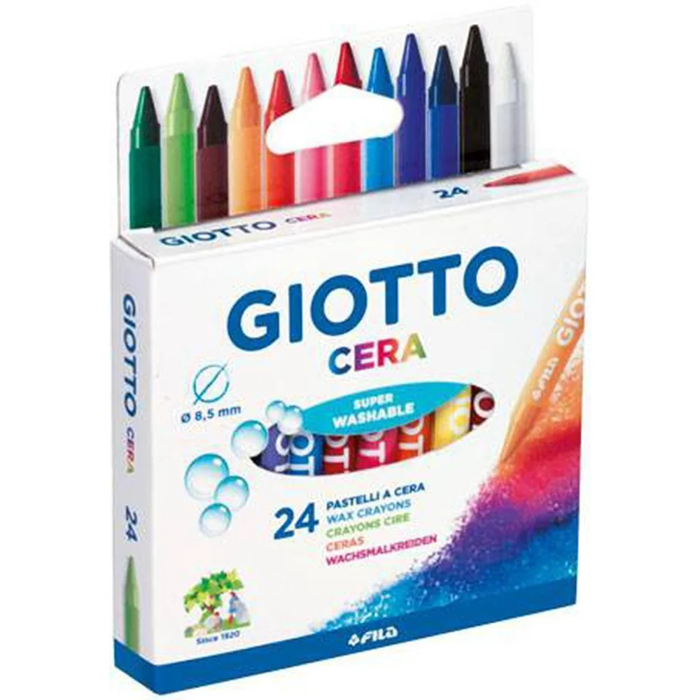 Κηρομπογιές 9cm Giotto – Σετ 24 Τεμαχίων σε Blister 1 κηρομπογιές giotto 24 τεμαχίων