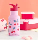 ανοξείδωτο παιδικό παγούρι cherries 350ml 5