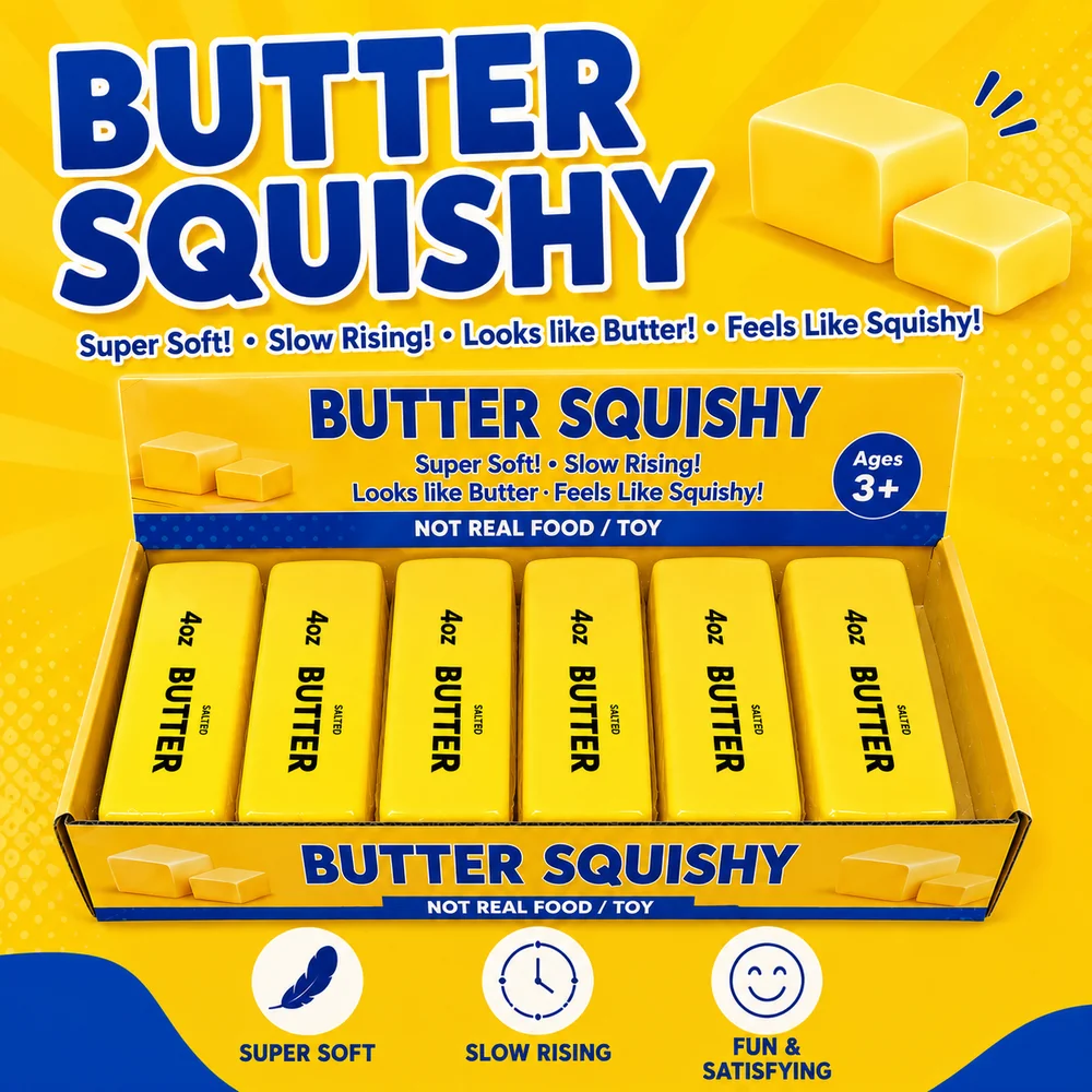 Παιχνίδι Αντιστρές Butter Squishy Slow-Rise 1 παιχνίδι αντιστρές butter squishy