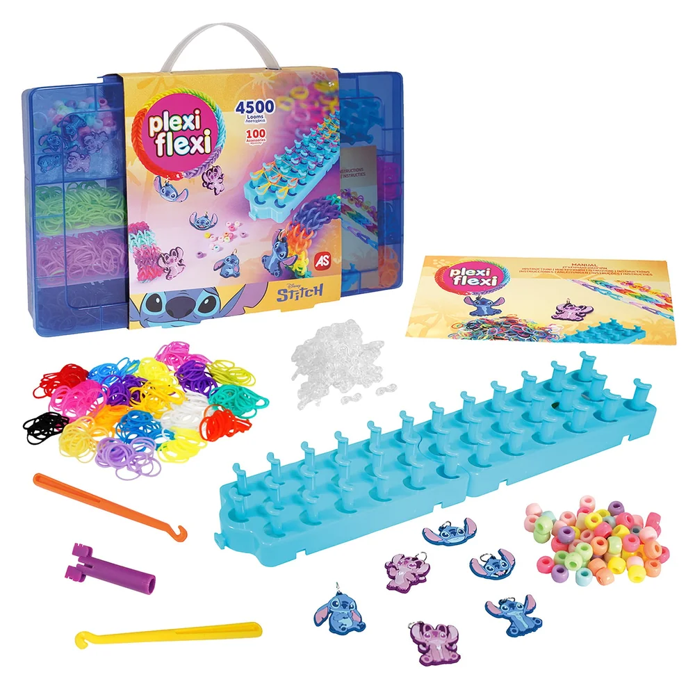 Plexi Flexi Disney Stitch με 4.500 Λαστιχάκια 5+ 1 σετ λαστιχάκια stitch